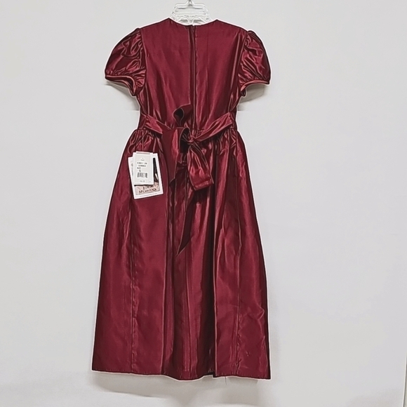 Vintage Jessica McClintock red taffeta dress. Girls size 5 - Picture 6 of 9